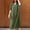*Army Green, variant on ClodeEU Women's Short Sleeve V Neck Medium Sleeve Versatile Dress,Loose Solid Color Maxi Dress Purple,Womens Plus XXXXL