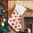 thumbnail image 5 of Coolnut Strawberry Christmas Stocking, Personalized Large Candy Stocking, Xmas Stockings Decoration Hanging Gift for Family Holiday Party Ornaments Decor Fireplace, 5 of 7