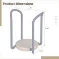 thumbnail image 5 of Soporte para platos para cajones de cocina, 2 estantes de almacenamiento de cocina ajustables de 4,7 a 6,7 pulgadas, organizadores de platos y cuencos expandibles, escurreplatos telescópicos, soportes, 5 of 5