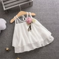 thumbnail image 2 of TAIAOJING Little Girls 2PCS Summer Outfits Solid Tulle Sleeveless Dresses Baby Flowers Skirt Party Princess Set Toddler Girl Outfit 18-24 Months, 2 of 5