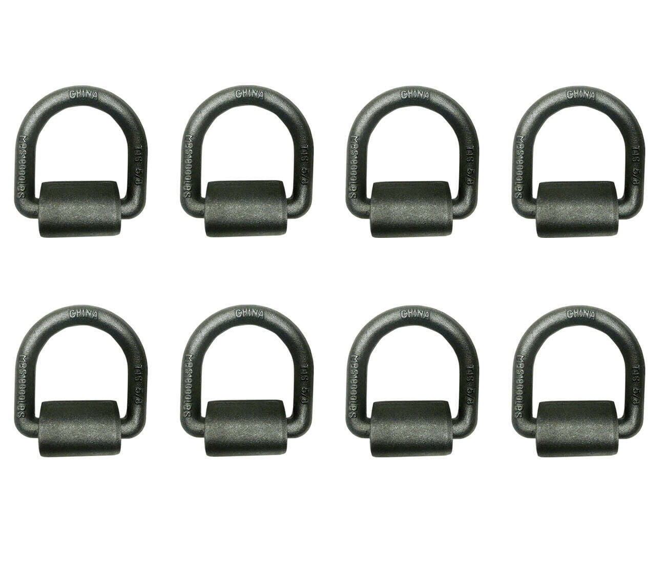 Mega Cargo Control 8 Pack Heavy Duty 58 Weld On D Ring For Flatbed