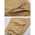 thumbnail image 4 of Men's Cotton Cargo Shorts, Relaxed Fit Camouflage Work Shorts with Multi-Pockets & Drawstring, Size 32-38, 4 of 7