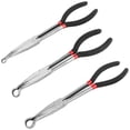 thumbnail image 2 of 3 PCS Hose Gripper Pliers, 1/4-Inch 1/2-Inch 3/4-Inch Hose Removal Pliers, 11 Inches Long Reach O Shape Tip Serrated Jaw Pliers, Automotive Hose Removing Pliers, Offset Spark Plug Boot Repair Tool, 2 of 6