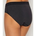 thumbnail image 2 of Women's Bali 2362 One Smooth U All-Around Smoothing Hi-Cut Panty (Black/White Dot 9), 2 of 2