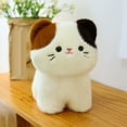 thumbnail image 4 of Cat Plush Cute Kitten Stuffed Animal Soft Plushies Toy Pillow Gifts for Boys Girls Black and Yellow 8.66", 4 of 6