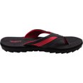 thumbnail image 3 of Norty Men's Summer Comfort Casual Thong Flat Flip Flops Sandals Slipper Shoes 40347-12D(M)US (Black-Red), 3 of 7