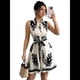 thumbnail image 1 of Vestido Midi de Verano 2025 para Mujer, con Estampado Floral Bohemio, Sin Mangas, con Cinturón, Holgado, con Botones y Aberturas Laterales. Negro XXL, 1 of 9
