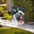 thumbnail image 4 of Bandera de jardín de temporada de Spider-Man, bandera de doble cara, bandera navideña para decoración navideña al aire libre., 4 of 8