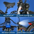 thumbnail image 2 of TUTTIO Adria26 Electric Mountain Bike for Adults Teen, 5000W Men Off-Road Ebike, 26" Fat Tire Full Suspension Electric Bicycles, 7 Speed, 52V 30Ah Battery, Max 46Mph UL2849, 2 of 8