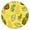 Pineapple011, variant on 44in Round Tablecloth with Elastic Edge, Waterproof Fitted Table Cover for 36-44" Tables, Pineapple Theme Polyester Reusable Table Cloths Wipe Clean for Picnic, Dining, Outdoor Use and Party Decor