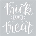 thumbnail image 4 of Trick or Treat (cursive) square Vinyl Lettering Wall Decal Halloween Decals and Stickers Wall Decor Craft - Size: 10"H x 10"L - Color: White, 4 of 5