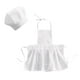 thumbnail image 1 of 2 piezas de delantal de chef para bebés y niños recién nacidos, accesorio de fotografía elegante, gorro y delantal. Niña pequeña, 1 of 9