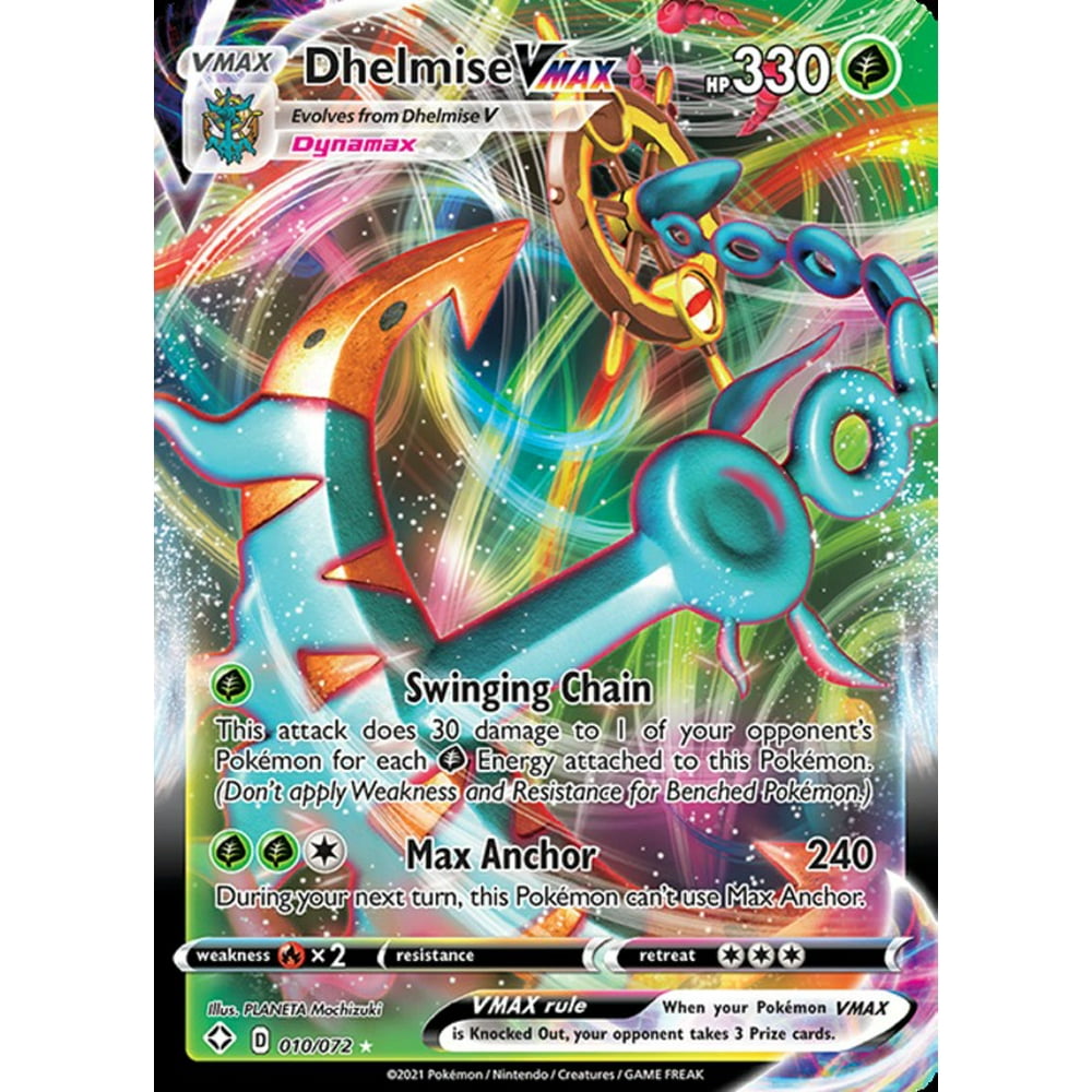 Pokemon Shining Fates Dhelmise VMAX 10