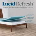 Lucid Refresh 8" DualLayered Gel Memory Foam Mattress, TwinXL