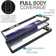 thumbnail image 3 of CoverON Samsung Galaxy Note 20 Ultra Case, Military Grade Full Body Rugged Slim Fit Clear Phone Cover, Black, 3 of 9