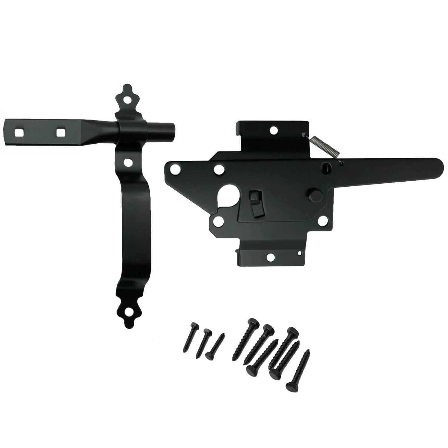 Jake Sales Brand - Black Wood Gate Latch with Handle - Each