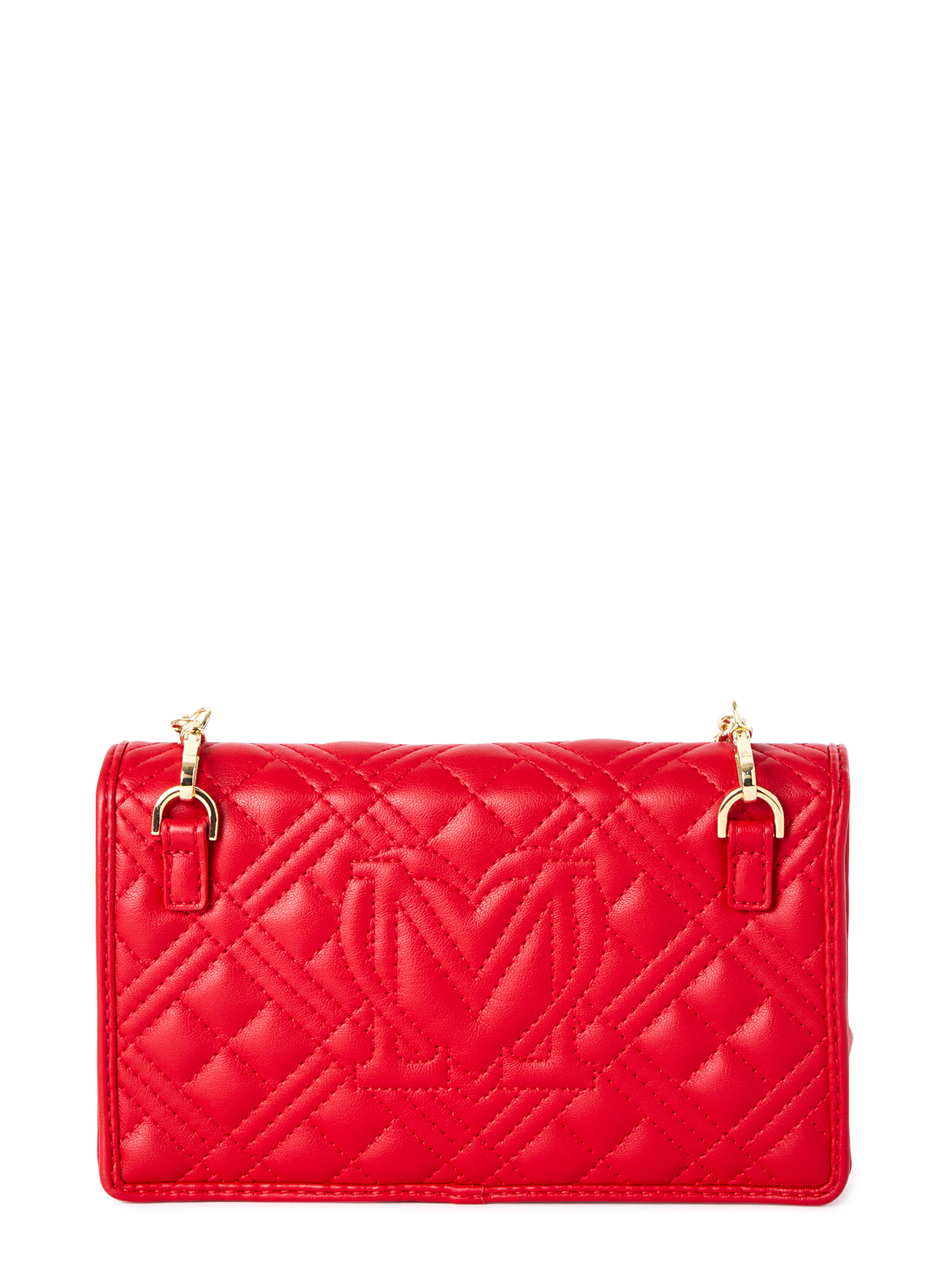 Love Moschino Women's Red Quilted Crossbody Bag