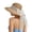 Z47-Khaki, variant on XINPING Women's Beaded Straw Sun Hat, Wide Brim UV Protection Beach Vacation Hat with Colorful Bead Detail for Stylish Summer Wear and Travel