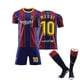 thumbnail image 1 of Kits de fútbol para niños Camiseta de fútbol Camiseta de entrenamiento Traje 21/22-20 21 Barcelona Local Messi 10-Niños 18 (100-110CM) BmatwkZeng Bmatwk Jersey, 1 of 2