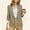 Khaki, variant on XPMWRP Womens Shawl Lapel Single Button Ruched Sleeve Blazer Long Sleeve Casual Office Relaxed Fit Sport Coat With Flap Pockets Khaki XL