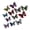 Black, variant on mdesiwst 6 Pcs 3D Butterfly Wall Stickers Double-Layer Wing Butterfly Wall Art Glitter Sequined Removable Hollow Mural Decals for Birthday Cake Decoration Crafts Room Decor