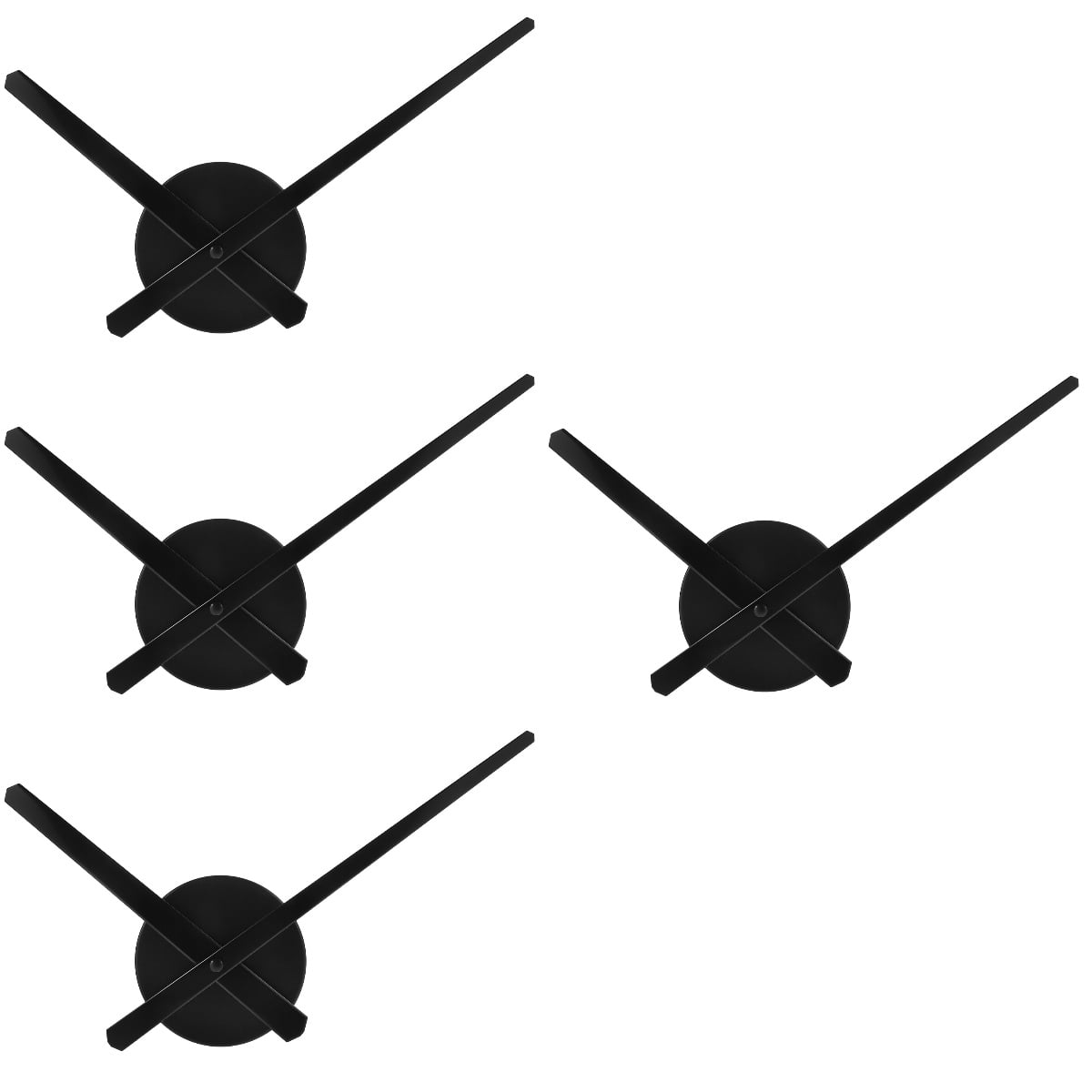 RENACLIPY Clock Movement Kit, 4 Sets Replacement Mechanism Compatible with Most Wall Clocks, Silent Quartz