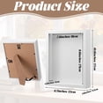 thumbnail image 2 of 4PCS Shadow Box Frames, 8x10 inch Wood Deep Shadowbox, 3D Picture Frame Display Cases for Memorabilia Baby Items Wedding Memories Crafts Tickets and Photos(White), 2 of 4