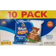 Teddy Bear Shaped Grahams Cookies Chocolate Chip 10 Pack