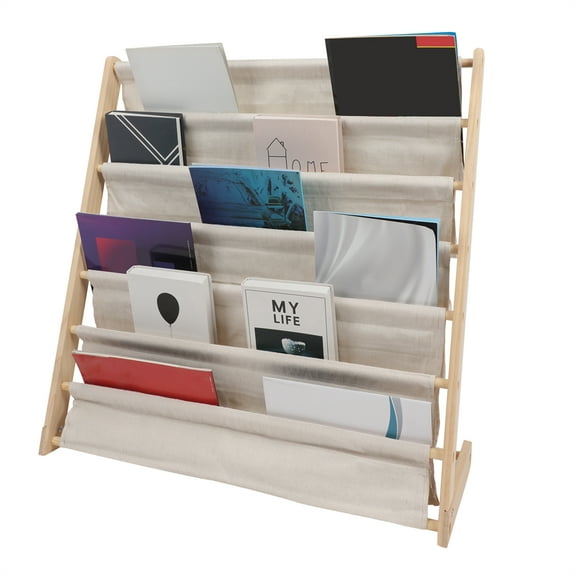 Toy Storage Organizer and Kids Bookshelf, Multi-functional 7 Tier Kids Bookcase, Toddler Bookshelf for Kids Rooms & Nursery