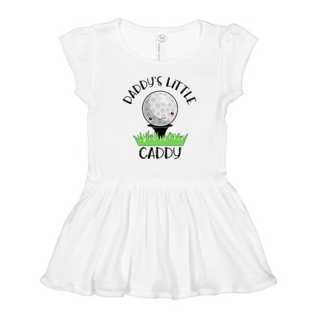 

Inktastic Daddy s Little Caddy Cute Golf Ball Gift Toddler Girl Dress