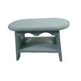 thumbnail image 1 of S SERENABLE Wood Stool Plant Stand Oval Decorative Bonsai Rack for Garden Desktop Office Blue, 1 of 9