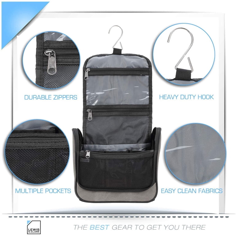 best hanging travel toiletry bag Away in Jet Black this travel bag for toiletries is built for longevity Ultra-Sil Hanging Toiletry Bag