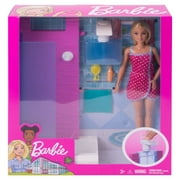 Barbie Estate Doll & Shower Playset with Accessories