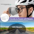 thumbnail image 4 of Casco de bicicleta ROCKBROS para hombres y mujeres adultos con gafas y visera, 4 of 7