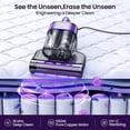 thumbnail image 6 of Maircle Mattress Vacuum Cleaner with UV Light, Bed Vacuum with Dust Detection, 18KPa Handheld Vacuum with LED Display, 40,000 Beats/Min Tapping, 150°F Heat, HEPA Filter for Bed, Couch, 6 of 10