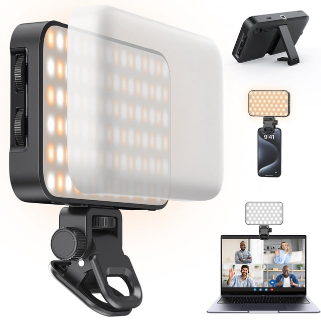 Luz para selfies ANXRE AL96 96 LED con difusor suave y soporte