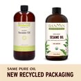 thumbnail image 2 of Banyan Botanicals Sesame Oil – Organic & unrefined Sesame Oil for Skin, Body, Hair & More – Multiple Sizes – 24 oz – Non GMO Sustainably Sourced Vegan, 2 of 7