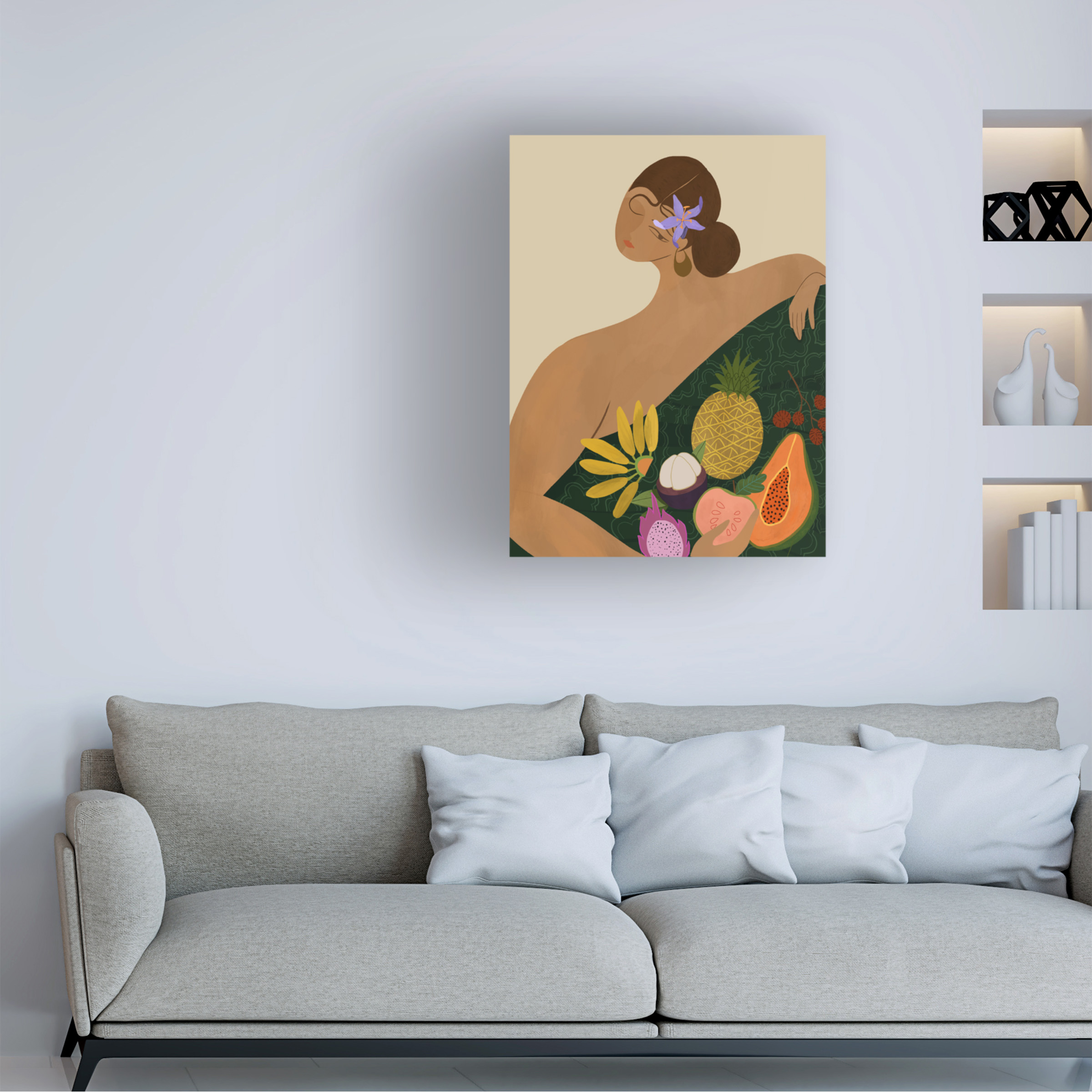 Arty Guava 'Fruit Seller' Canvas Art