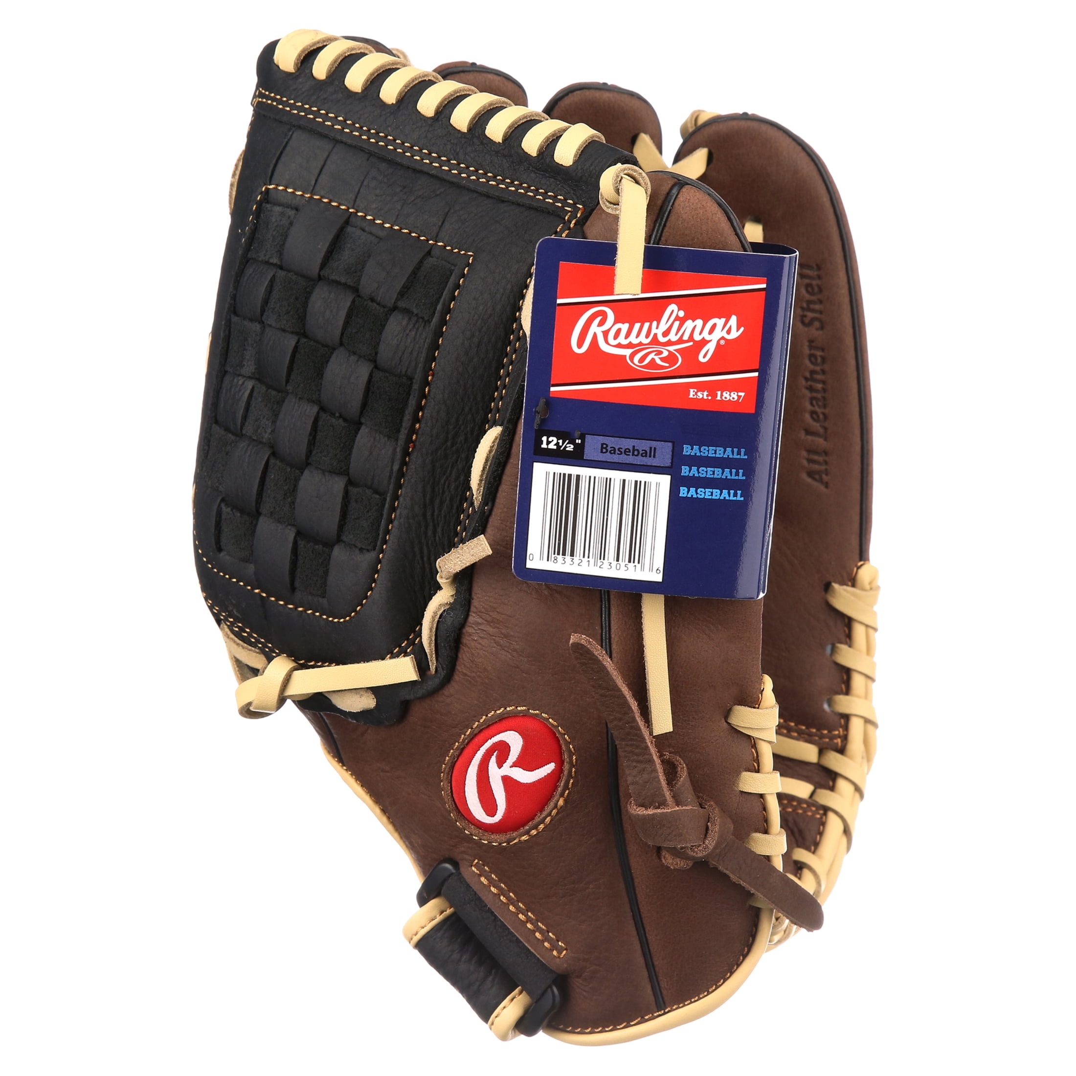 Rawlings Baseball Glove All Leather Shell RBG36BC 12.5"  Left Hand Thrower 