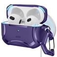 thumbnail image 1 of Funda ESR Cyber Tough HaloLock para AirPods de tercera generación, color morado, 1 of 8