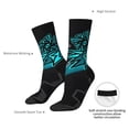 thumbnail image 5 of Lsque Geometry Dash Printed Men's Crew Socks, Soft Durable Breathable Moisture-Wicking with Odor Control Cotton socks, 5 of 7