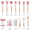 thumbnail image 3 of Juego de utensilios de cocina de silicona Hecef 32 piezas resistente al calor 446 °F sin BPA, 3 of 10