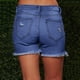 thumbnail image 4 of ICHUANYI Clearance New Women Summer Short Female Pockets Wash Shorts(Dark Blue, S) ICHUANYI WER2023080708225, 4 of 7