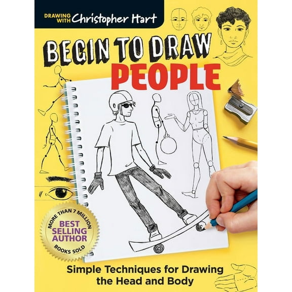 Begin to Draw People: Simple Techniques for Drawing the Head and Body, (Paperback)