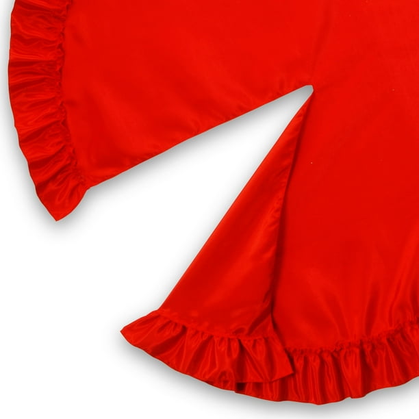 54" Red Ruffle Designer Tree Skirt