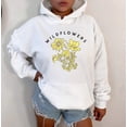 thumbnail image 5 of WILD FLOWER Graphic Unisex Fleece Hooded Sweatshirt, 5 of 9