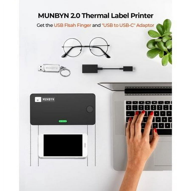 MUNBYN Thermal Shipping Label Printer USB Direct 4x6 UPS USPS