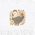 thumbnail image 4 of Inktastic Chicken Flowered Cottagecore Girls Toddler Dress, 4 of 5
