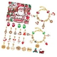 thumbnail image 1 of Surtido de pulseras navideñas con abalorios para niños y adolescentes, caja con calendario navideño Estilo R, 1 of 8