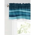 thumbnail image 6 of Valances for Windows Turquoise Blue Rod Pocket Cafe Window Treatments Valance Curtains for Kitchen Bathroom Laundry Basement Windows 54"x18", 6 of 9